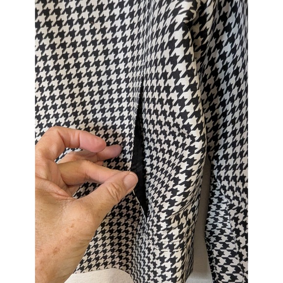 Transitions Petite Houndstooth Silk Blazer Jacket Womens MP - Picture 8 of 13